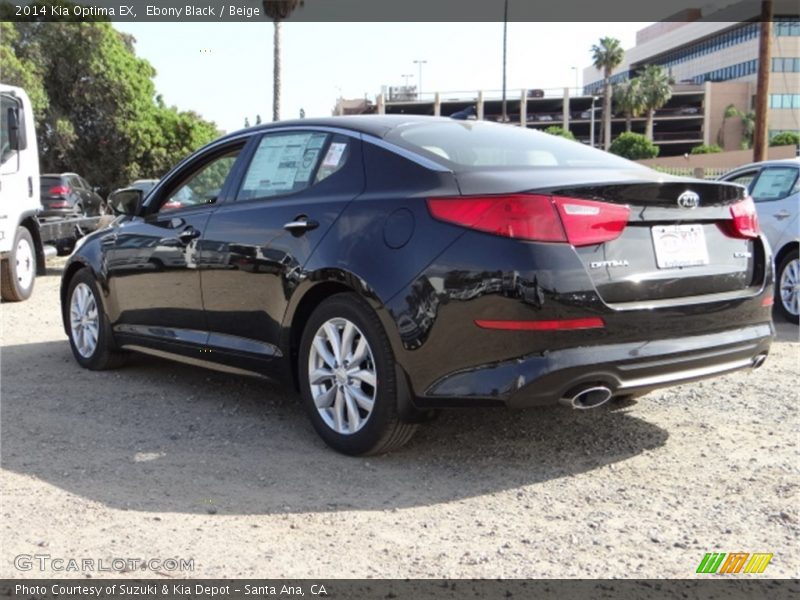 Ebony Black / Beige 2014 Kia Optima EX