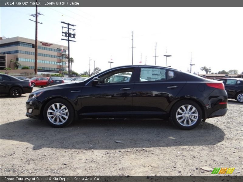 Ebony Black / Beige 2014 Kia Optima EX