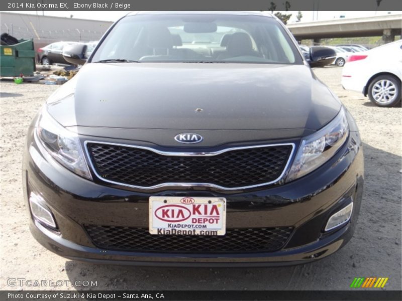 Ebony Black / Beige 2014 Kia Optima EX