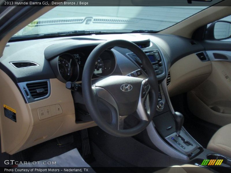 Desert Bronze / Beige 2013 Hyundai Elantra GLS