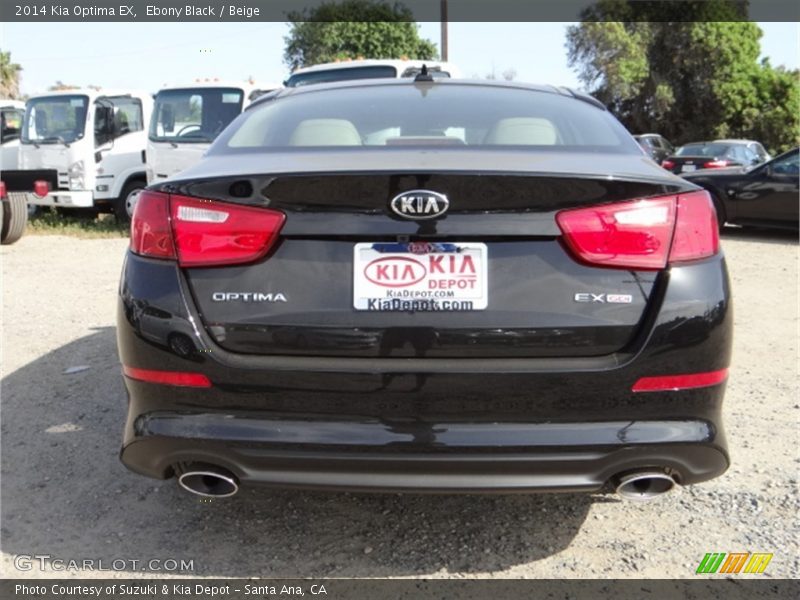 Ebony Black / Beige 2014 Kia Optima EX