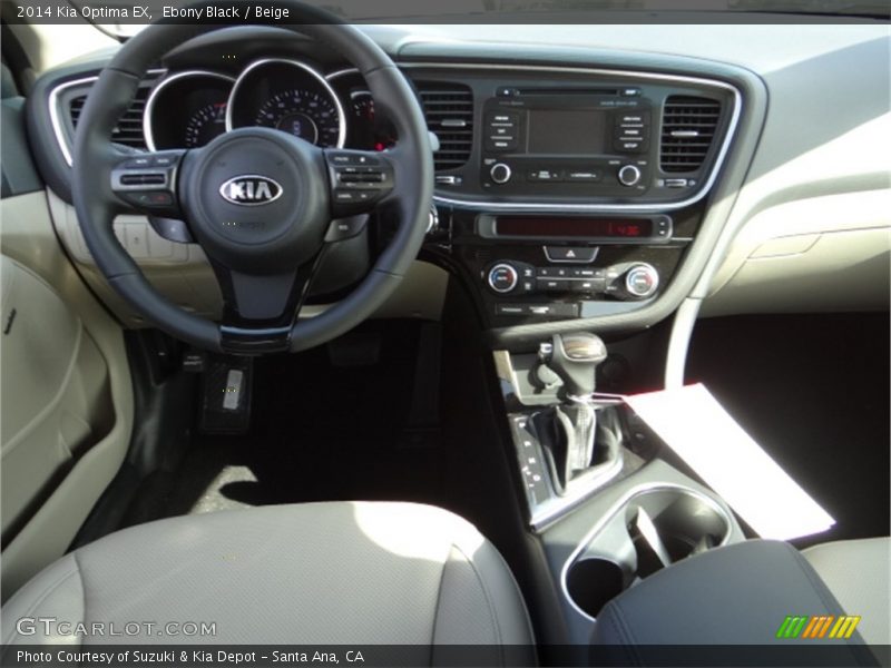 Ebony Black / Beige 2014 Kia Optima EX