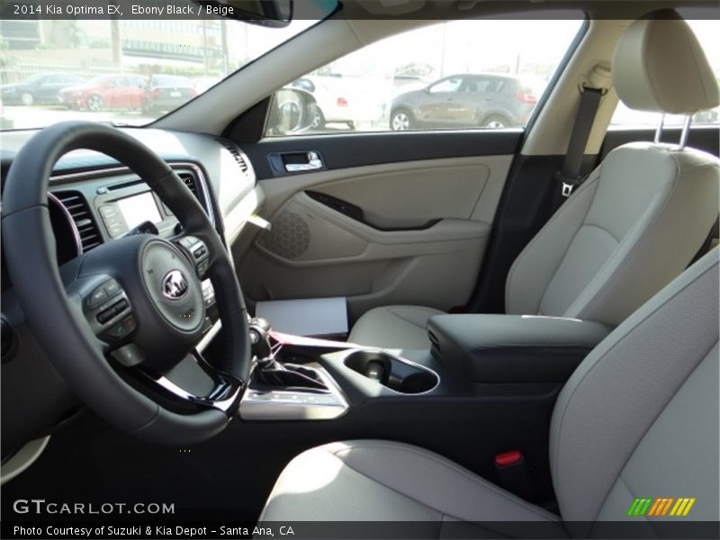 Ebony Black / Beige 2014 Kia Optima EX