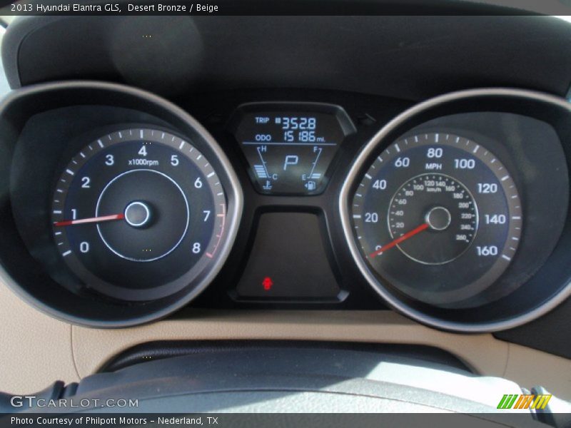 Desert Bronze / Beige 2013 Hyundai Elantra GLS