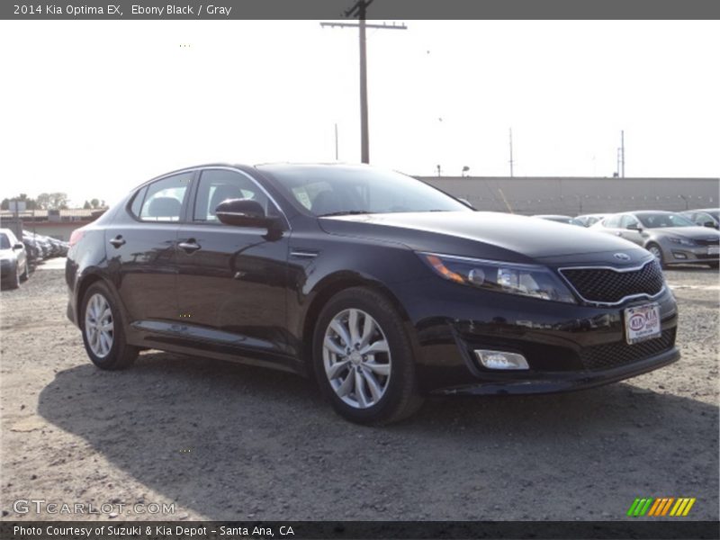 Ebony Black / Gray 2014 Kia Optima EX