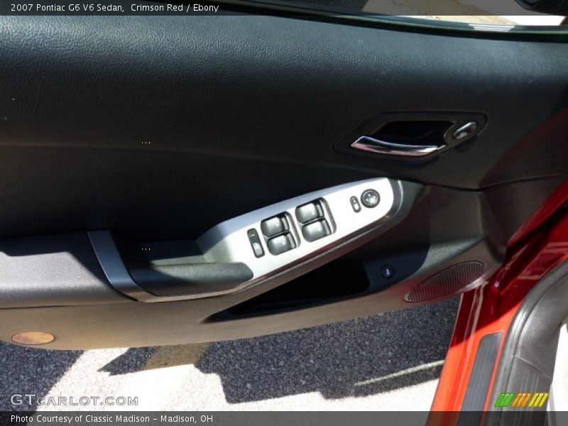 Crimson Red / Ebony 2007 Pontiac G6 V6 Sedan