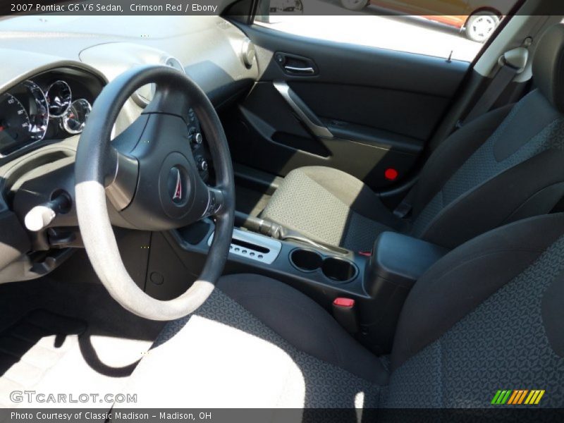 Crimson Red / Ebony 2007 Pontiac G6 V6 Sedan