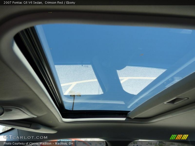 Crimson Red / Ebony 2007 Pontiac G6 V6 Sedan