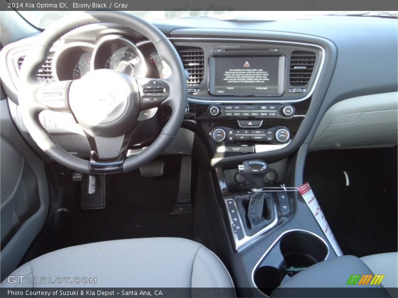 Ebony Black / Gray 2014 Kia Optima EX