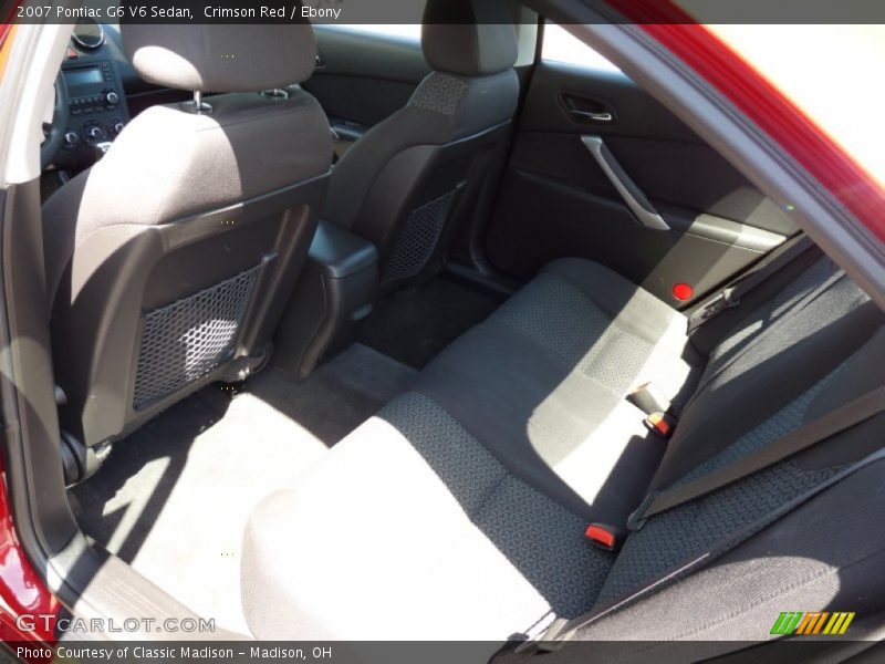 Crimson Red / Ebony 2007 Pontiac G6 V6 Sedan