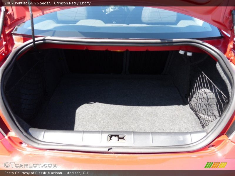 Crimson Red / Ebony 2007 Pontiac G6 V6 Sedan