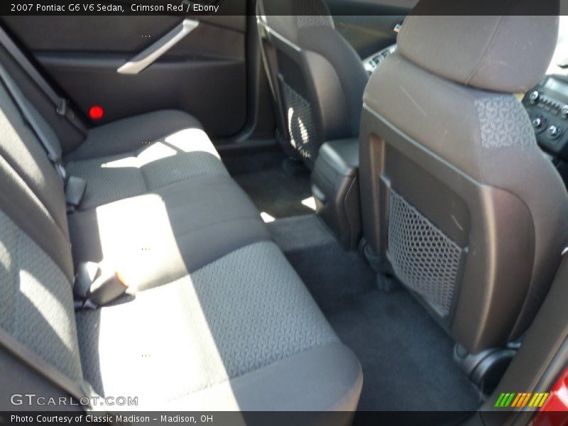 Crimson Red / Ebony 2007 Pontiac G6 V6 Sedan