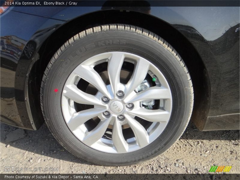 Ebony Black / Gray 2014 Kia Optima EX