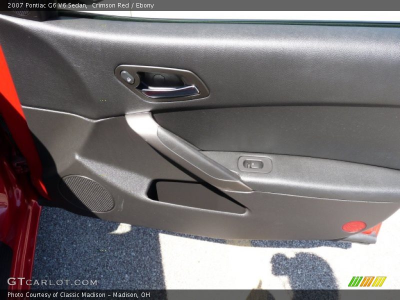 Crimson Red / Ebony 2007 Pontiac G6 V6 Sedan