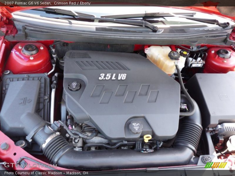 Crimson Red / Ebony 2007 Pontiac G6 V6 Sedan