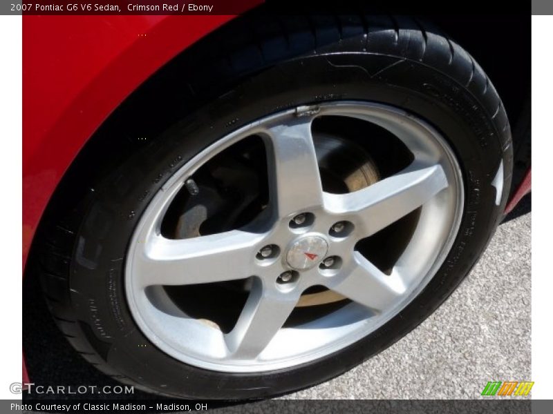 Crimson Red / Ebony 2007 Pontiac G6 V6 Sedan