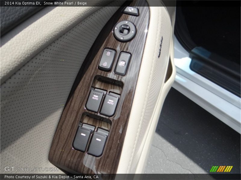 Snow White Pearl / Beige 2014 Kia Optima EX