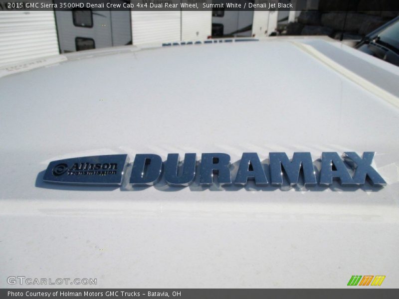 Summit White / Denali Jet Black 2015 GMC Sierra 3500HD Denali Crew Cab 4x4 Dual Rear Wheel