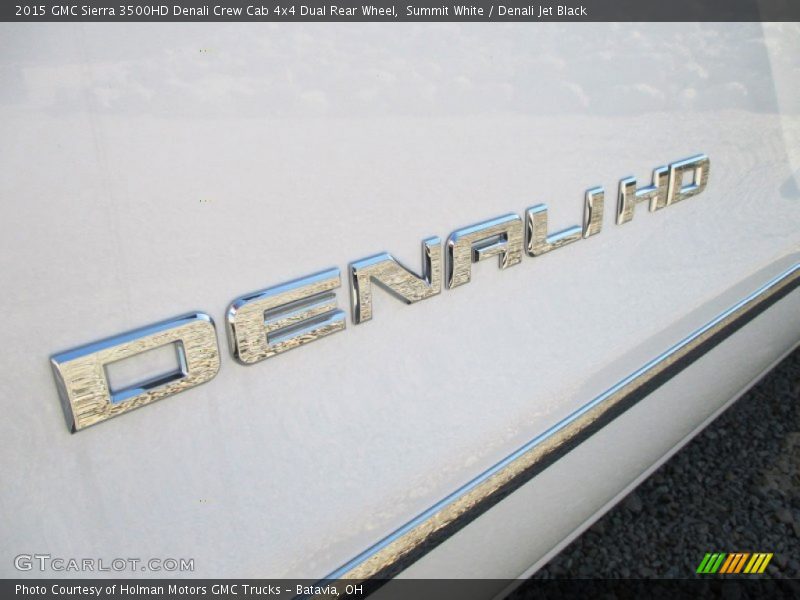 Summit White / Denali Jet Black 2015 GMC Sierra 3500HD Denali Crew Cab 4x4 Dual Rear Wheel