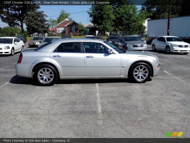 Silver Steel Metallic / Deep Jade/Light Graystone 2006 Chrysler 300 C HEMI
