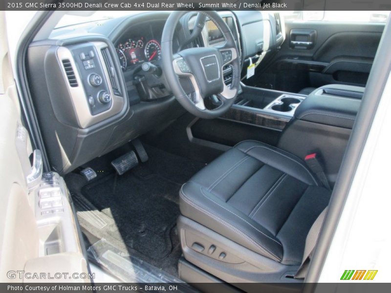 Denali Jet Black Interior - 2015 Sierra 3500HD Denali Crew Cab 4x4 Dual Rear Wheel 