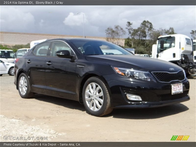 Ebony Black / Gray 2014 Kia Optima EX