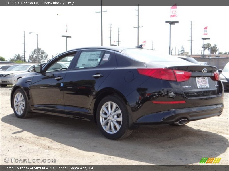 Ebony Black / Gray 2014 Kia Optima EX