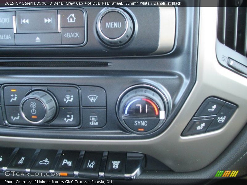 Controls of 2015 Sierra 3500HD Denali Crew Cab 4x4 Dual Rear Wheel