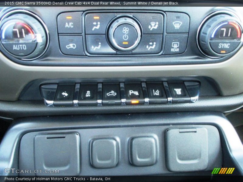Controls of 2015 Sierra 3500HD Denali Crew Cab 4x4 Dual Rear Wheel