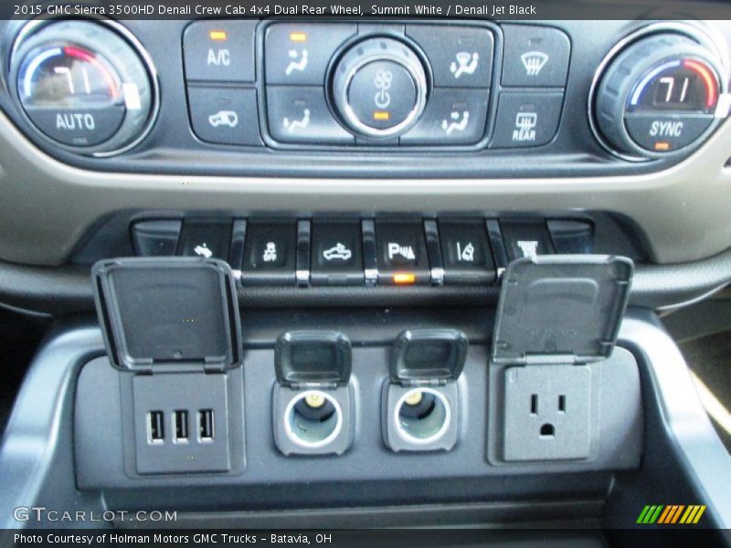 Controls of 2015 Sierra 3500HD Denali Crew Cab 4x4 Dual Rear Wheel