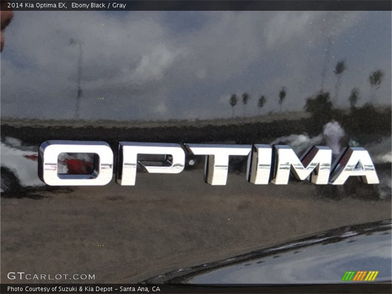 Ebony Black / Gray 2014 Kia Optima EX