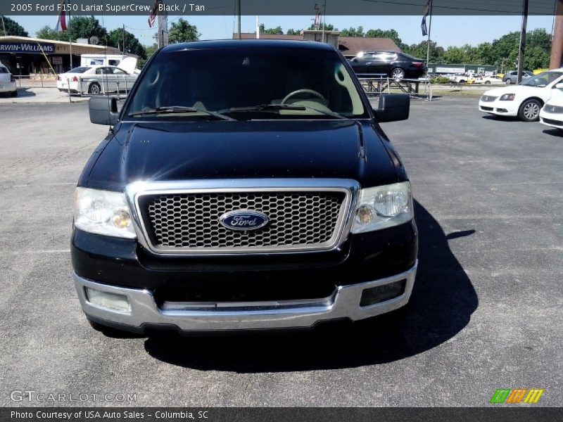 Black / Tan 2005 Ford F150 Lariat SuperCrew