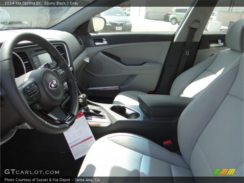 Ebony Black / Gray 2014 Kia Optima EX