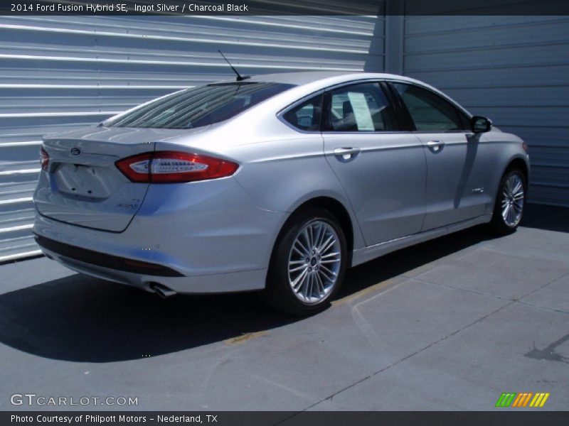 Ingot Silver / Charcoal Black 2014 Ford Fusion Hybrid SE