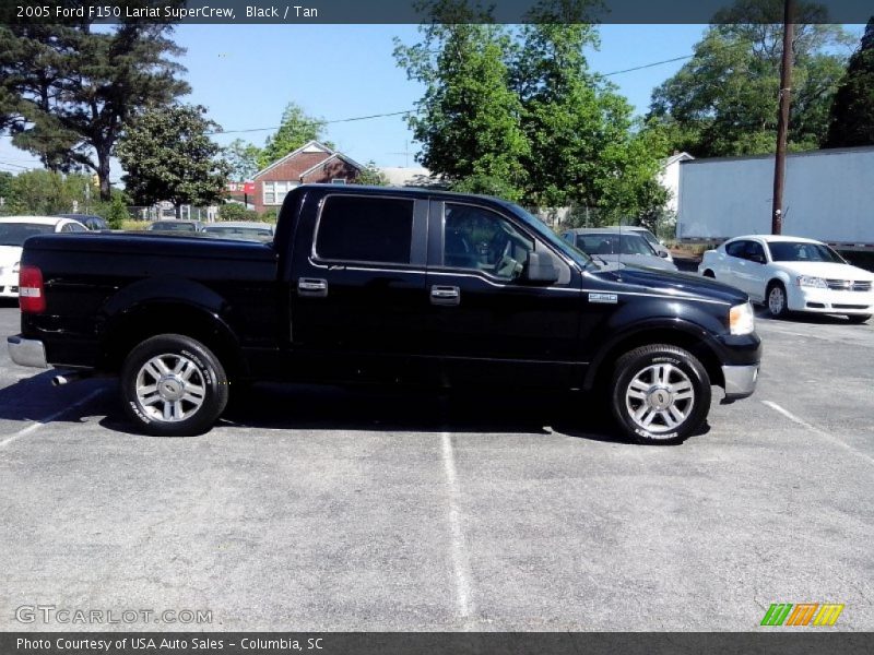 Black / Tan 2005 Ford F150 Lariat SuperCrew