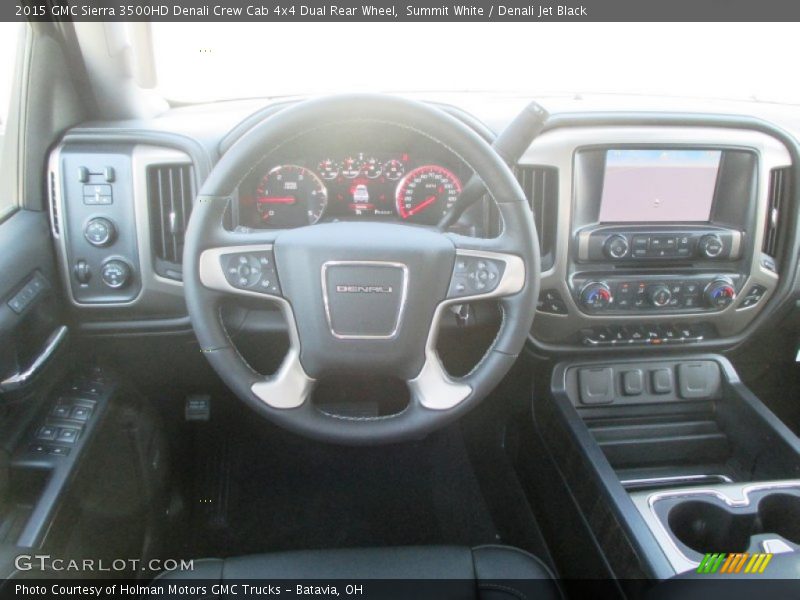 Summit White / Denali Jet Black 2015 GMC Sierra 3500HD Denali Crew Cab 4x4 Dual Rear Wheel