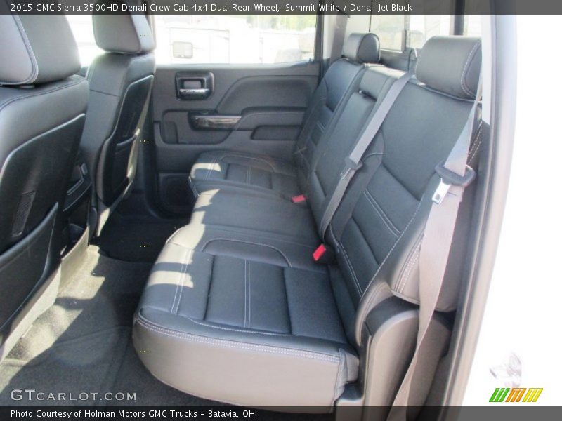 Rear Seat of 2015 Sierra 3500HD Denali Crew Cab 4x4 Dual Rear Wheel