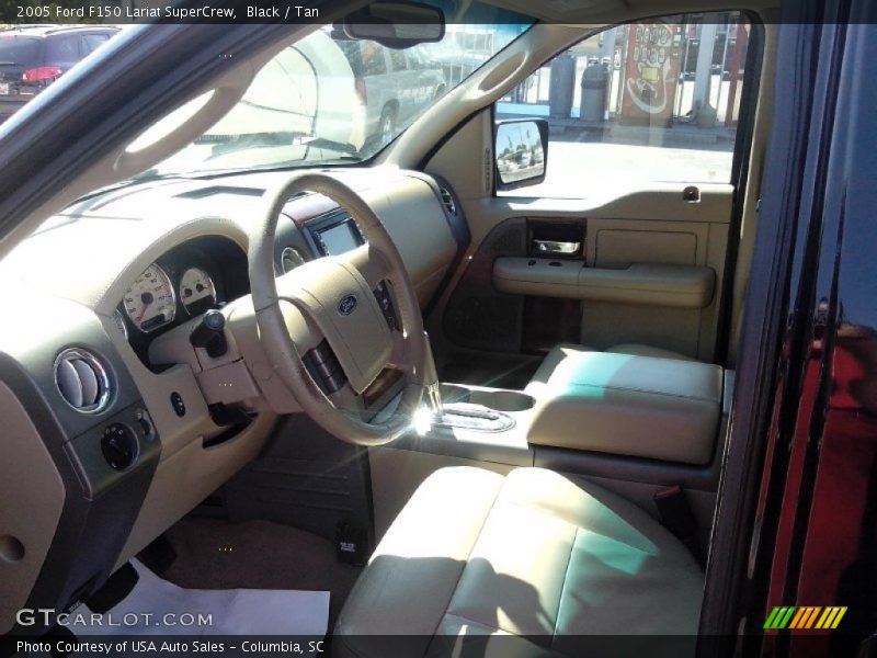 Black / Tan 2005 Ford F150 Lariat SuperCrew
