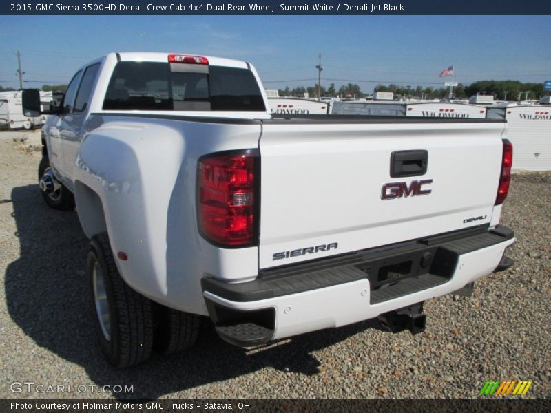 Summit White / Denali Jet Black 2015 GMC Sierra 3500HD Denali Crew Cab 4x4 Dual Rear Wheel