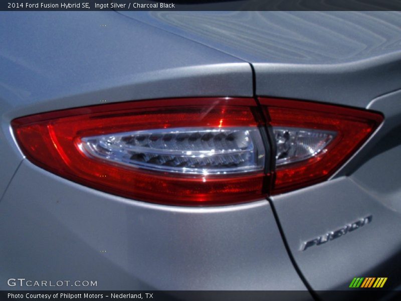 Ingot Silver / Charcoal Black 2014 Ford Fusion Hybrid SE