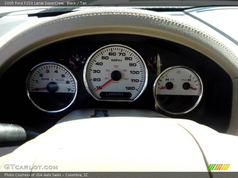 Black / Tan 2005 Ford F150 Lariat SuperCrew