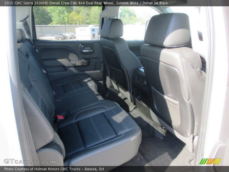 Rear Seat of 2015 Sierra 3500HD Denali Crew Cab 4x4 Dual Rear Wheel