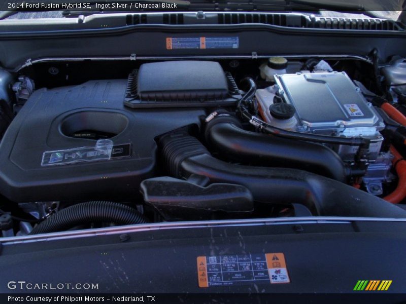 Ingot Silver / Charcoal Black 2014 Ford Fusion Hybrid SE
