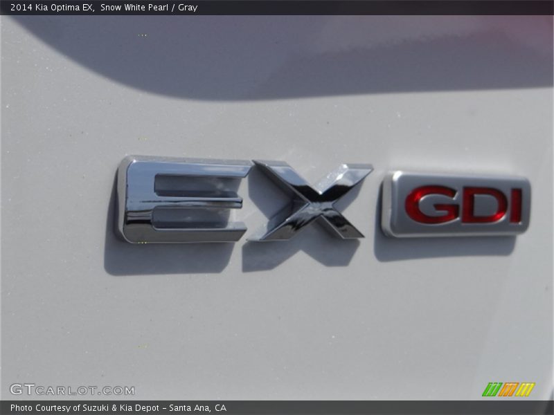 Snow White Pearl / Gray 2014 Kia Optima EX