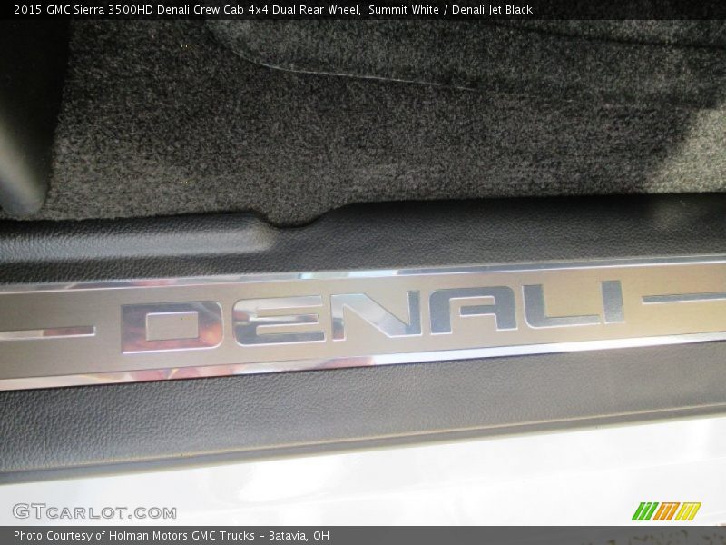 Summit White / Denali Jet Black 2015 GMC Sierra 3500HD Denali Crew Cab 4x4 Dual Rear Wheel