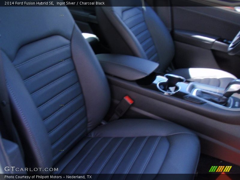 Ingot Silver / Charcoal Black 2014 Ford Fusion Hybrid SE