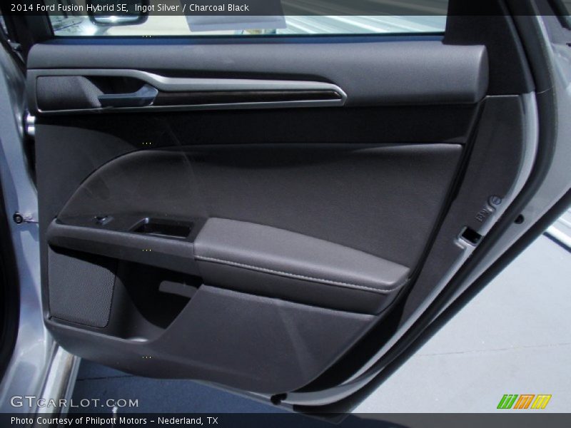 Ingot Silver / Charcoal Black 2014 Ford Fusion Hybrid SE