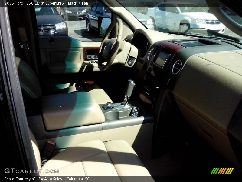 Black / Tan 2005 Ford F150 Lariat SuperCrew