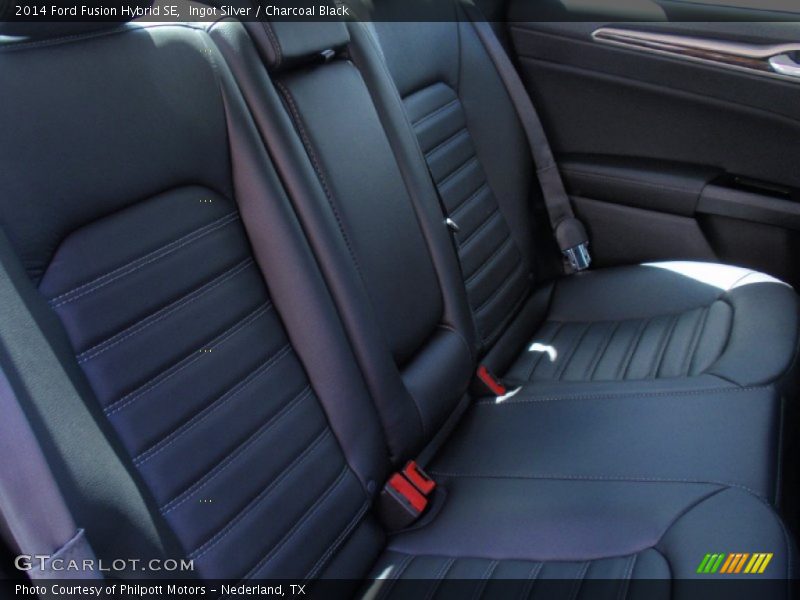 Ingot Silver / Charcoal Black 2014 Ford Fusion Hybrid SE