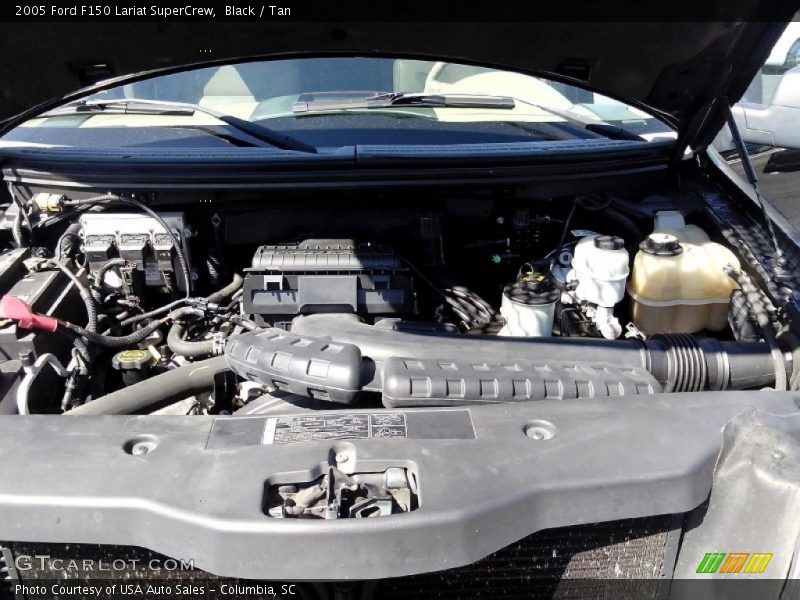 Black / Tan 2005 Ford F150 Lariat SuperCrew